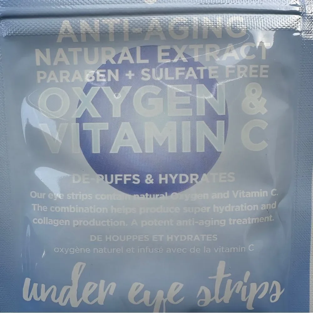 SpaLife Oxygenated + Vitamin C Under Eye Strips K-Beauty Anti-Aging De-puffing